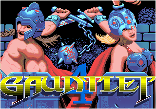 Gauntlet IV title screen for Sega Mega Drive